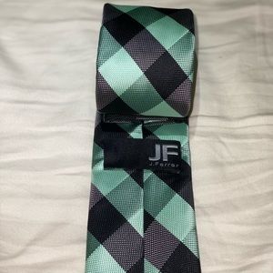 JF j.Ferrar tie black and green